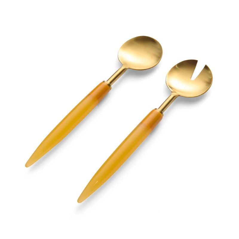 Elevate your dining experience with the vibrant Kip & Co Lemon Zest Salad Servers. Perfect for adding a pop of color to your table setting. Shop the collection at Cove now!