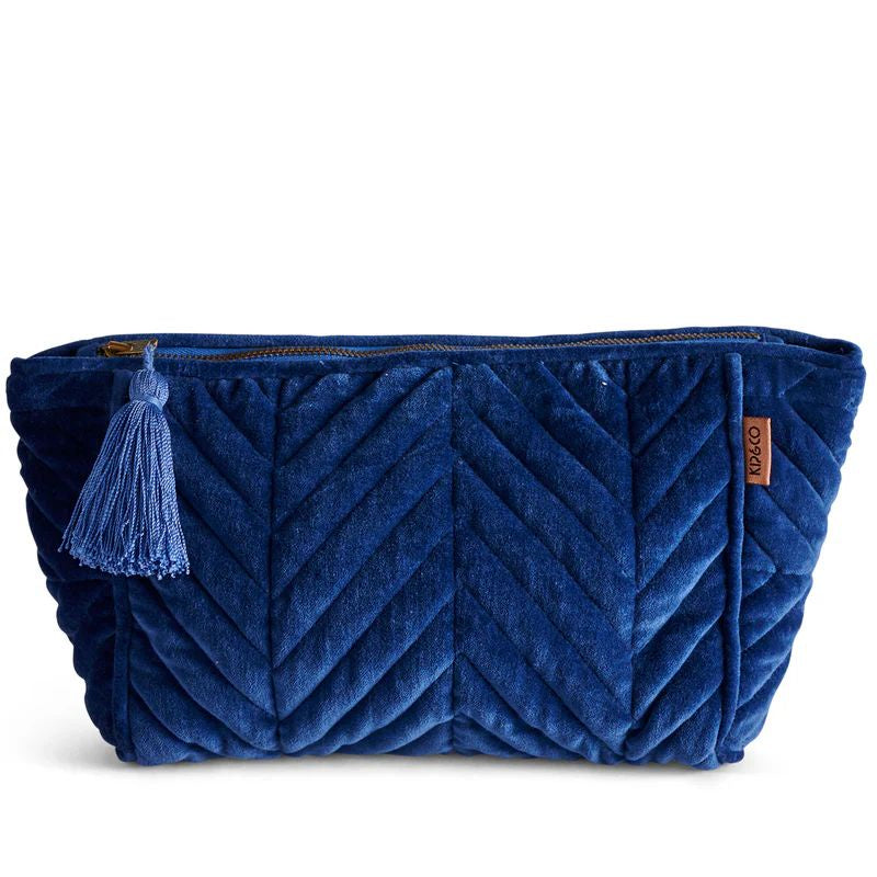 Kip & Co | Ocean Dreamer Velvet Toiletry Bag