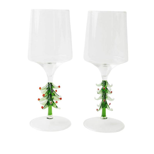 Kip & Co | Oh Christmas Tree Wine Glass 2P Set