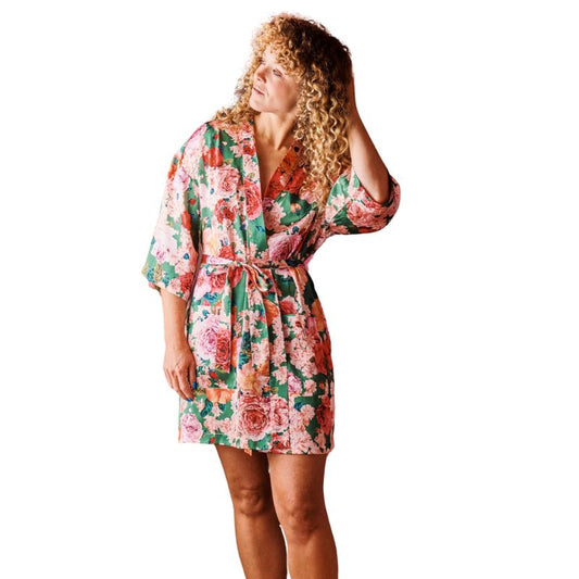 Kip & Co | Rose Garden Satin Robe