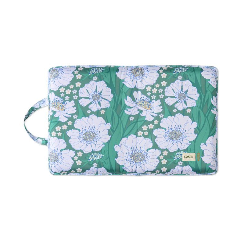 Enhance your gardening experience with Kip &amp; Co&#39;s Tumbling Flowers Green Mat available at Cove. This stylish mat features a vibrant floral design that adds a touch of elegance and color to your outdoor space. Perfect for garden enthusiasts looking to combine functionality with aesthetic appeal.