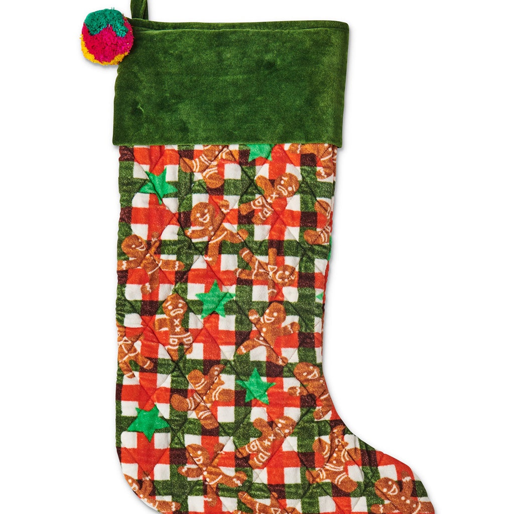 Kip & Co Gingerbread Velvet Stocking