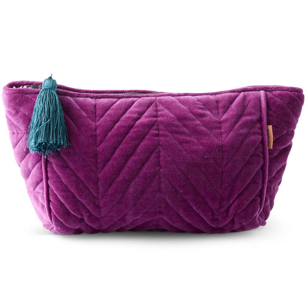 Kip & Co | Wild Grape Velvet Toiletry Bag