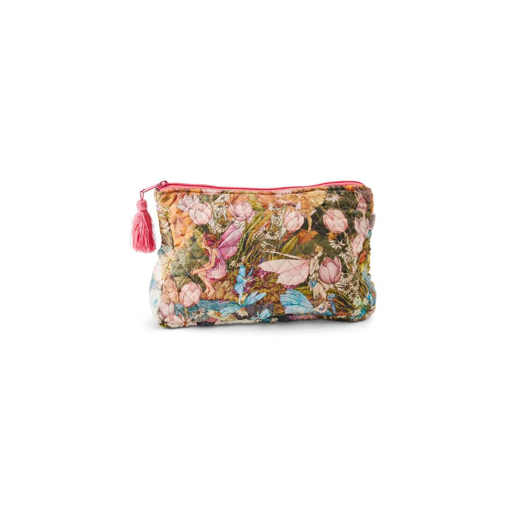 Kip&Co x Fairyland Fairy Garden Quilted Cotton Toiletry  Purse