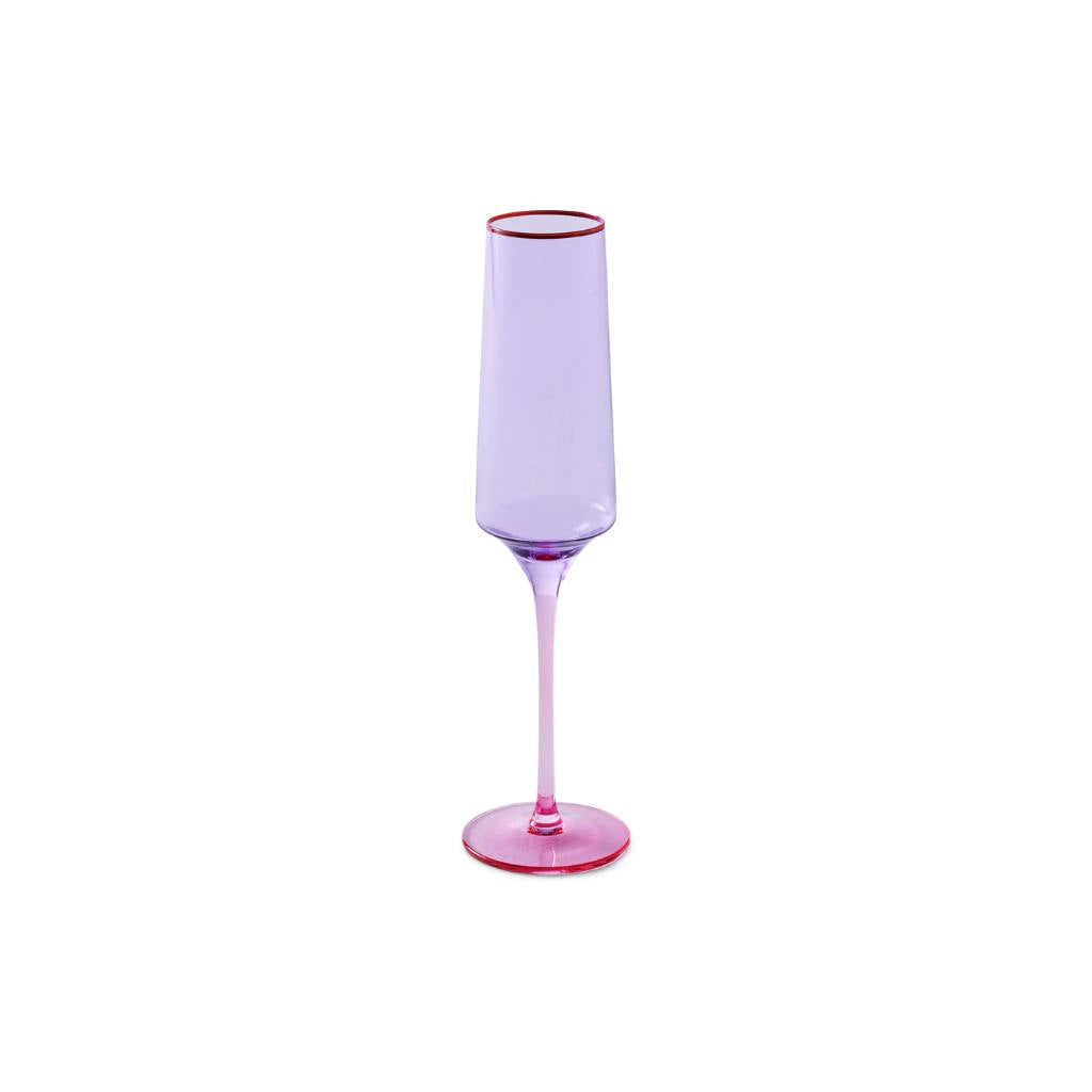 Celebrate in style with the Kip &amp; Co Lilac Champagne Glass Set, available exclusively at Cove. Cheers to elegance and sophistication!