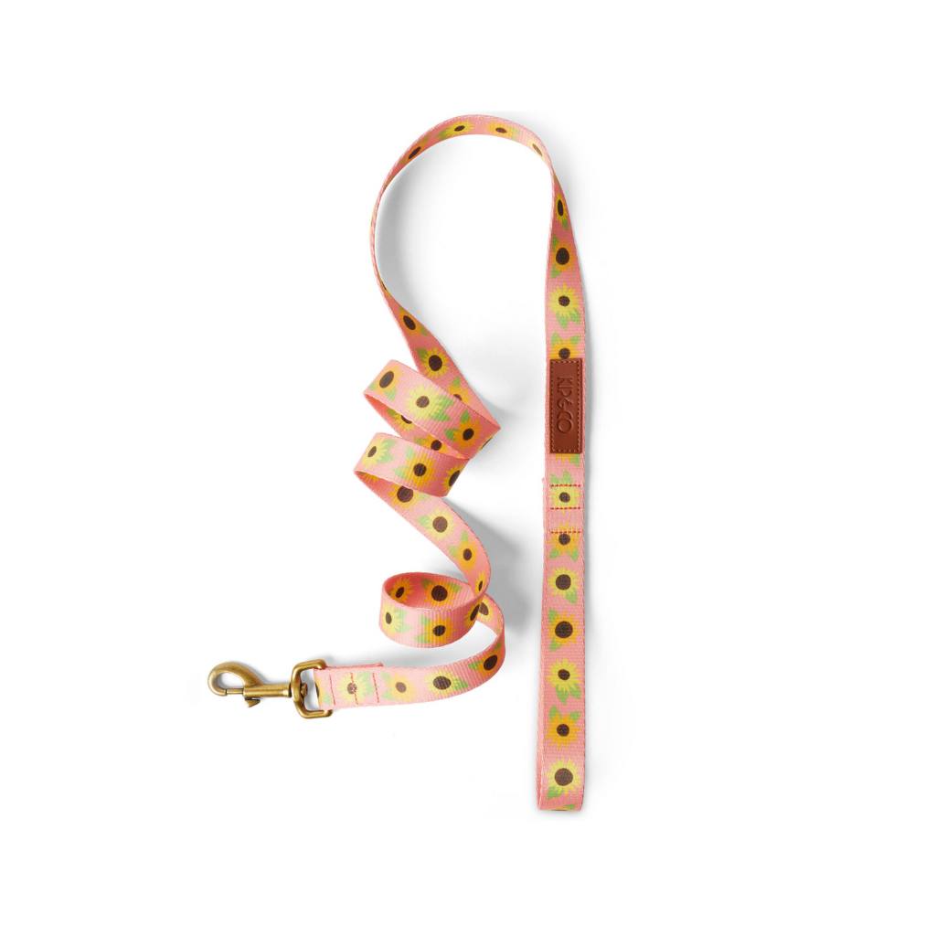 Enhance your walks with Kip &amp; Co&#39;s Sunflower Sunshine leads, featuring a vibrant and cheerful design that adds a pop of color to your outings. Perfect for making every walk a joyful experience!