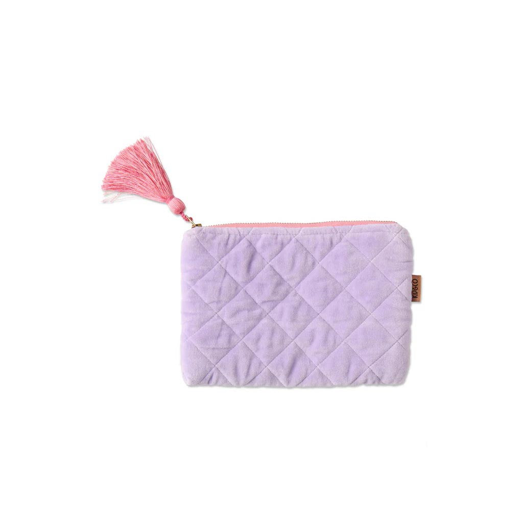 Kip &amp; Co | Lilac Velvet Cosmetics Purse
