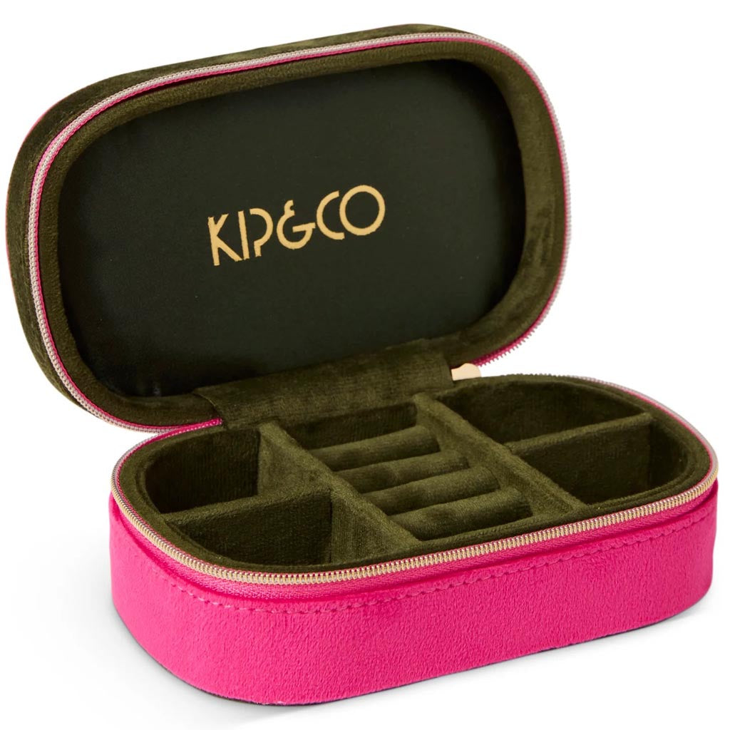 Kip & Co | Prickly Pear Travel Velvet Jewellery Box