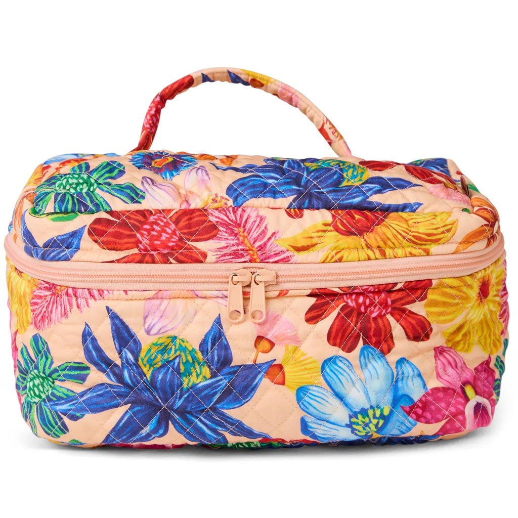 Kip &amp; Co | Wild Flowers In Bloom Quilted Cotton Toiletry Case