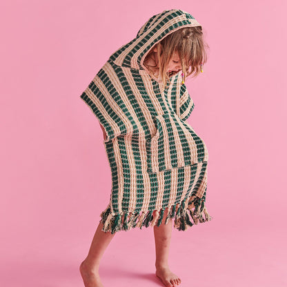 Kip & Co Folklore Kids Waffle Poncho Small