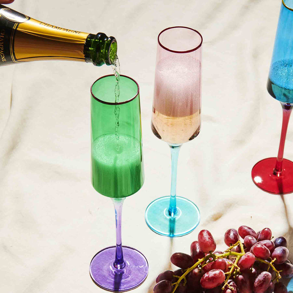 Kip & Co Jaded Champagne Glass 2P Set