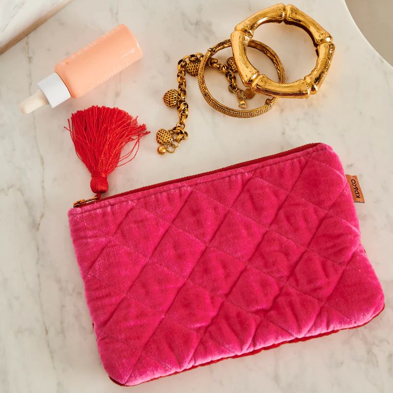 Kip & Co | Me And You Velvet Cosmetics Purse