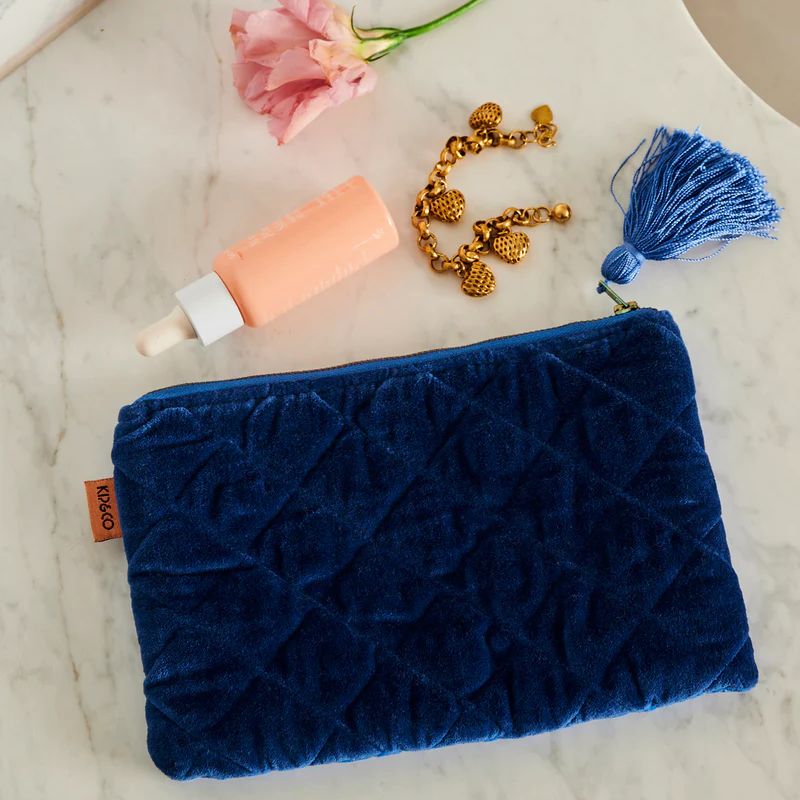 Kip &amp; Co | Ocean Dreamer Velvet Cosmetics Purse