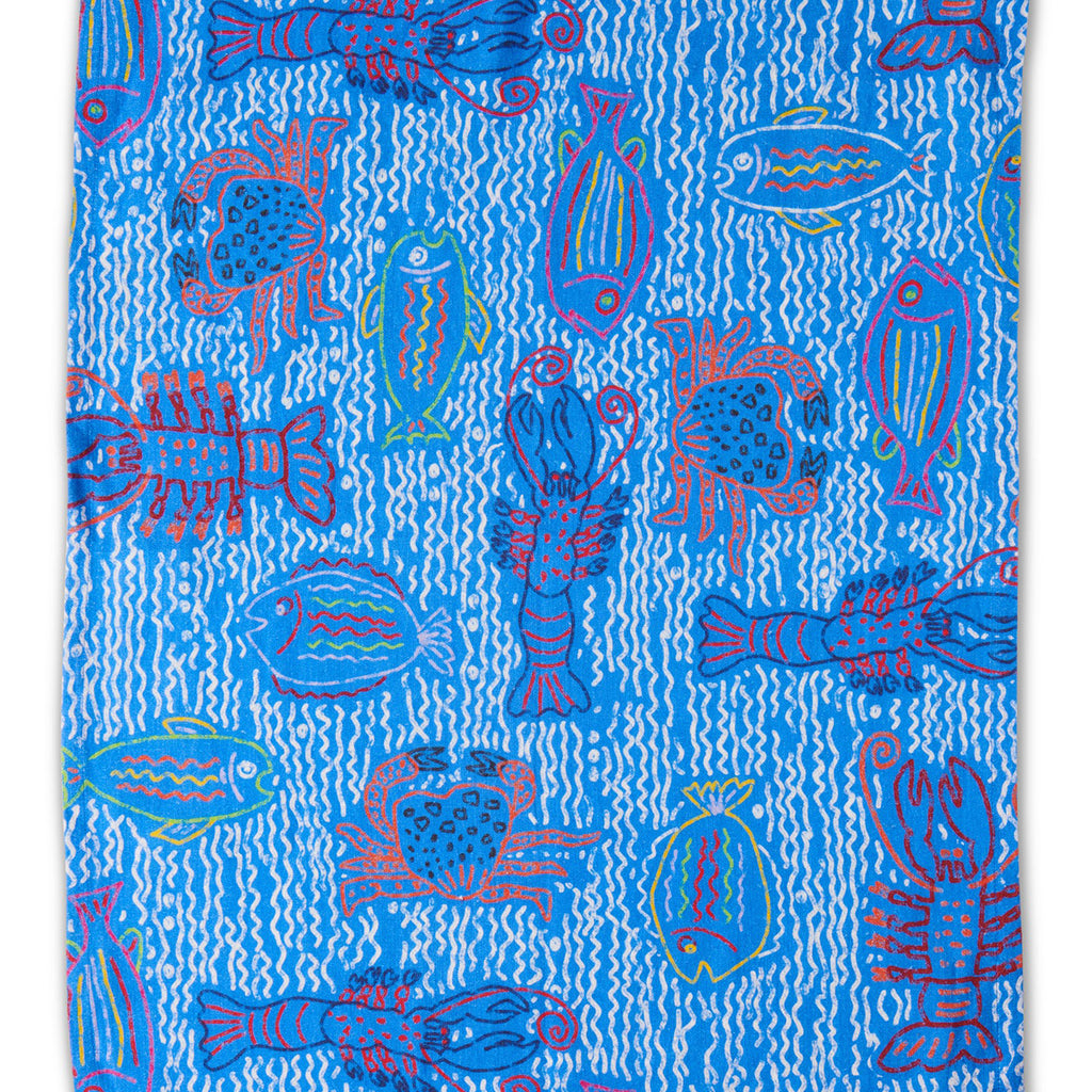 Kip & Co The Deep Blue Linen Tea Towel