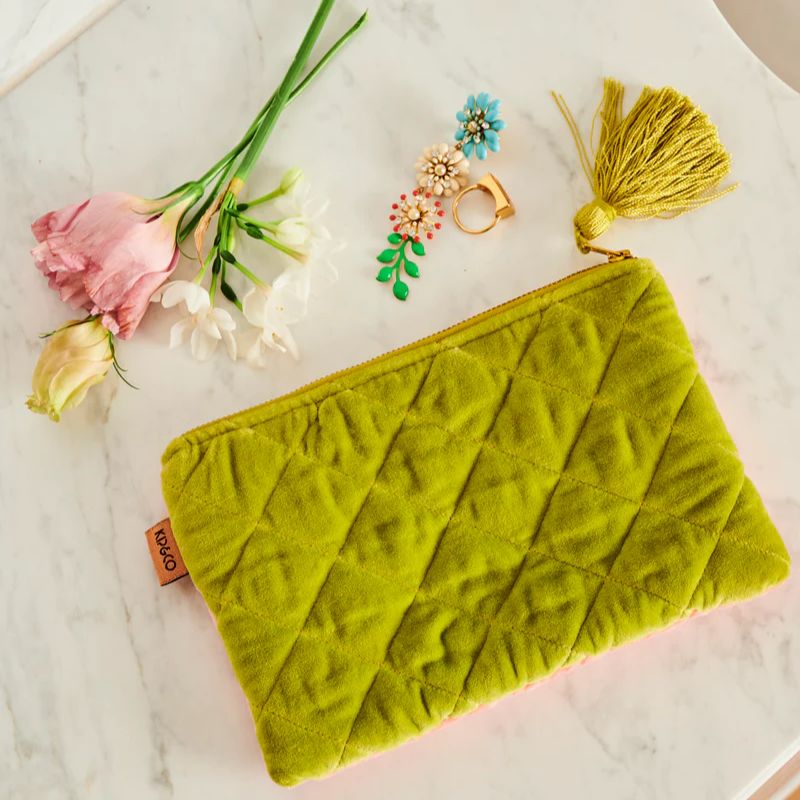 Kip & Co | Tuscan Sunset Velvet Cosmetics Purse