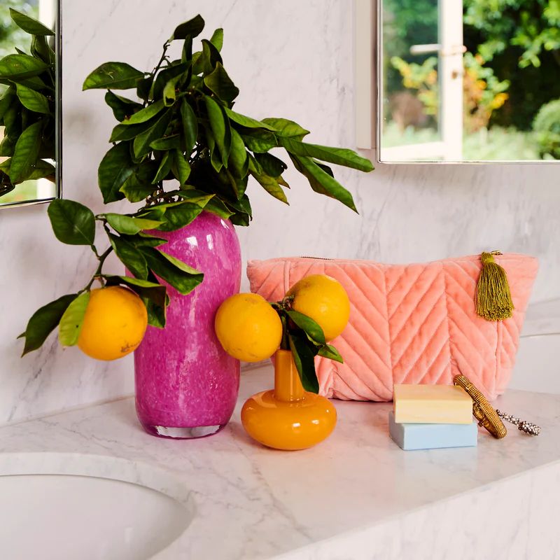 Kip & Co | Tuscan Sunset Velvet Toiletry Bag