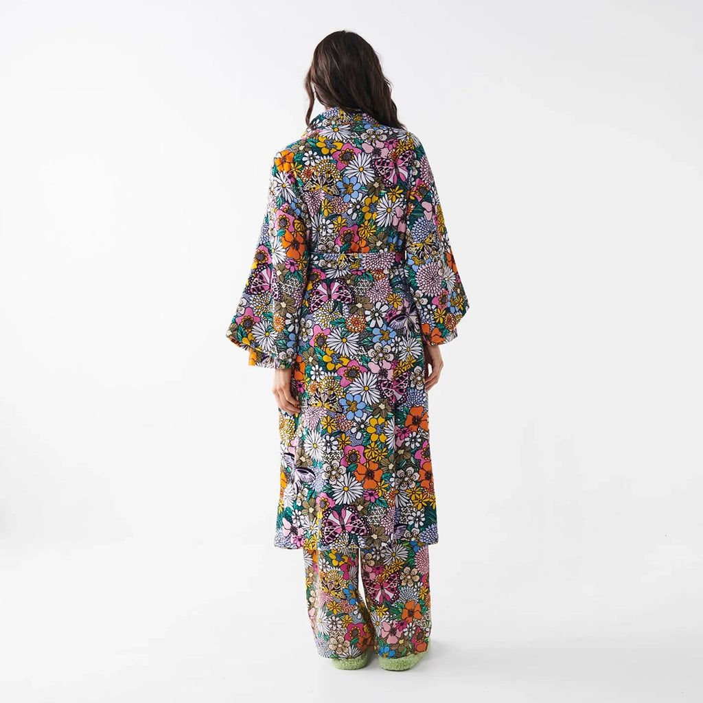 Kip & Co | Bliss Floral Printed Terry Bath Robe