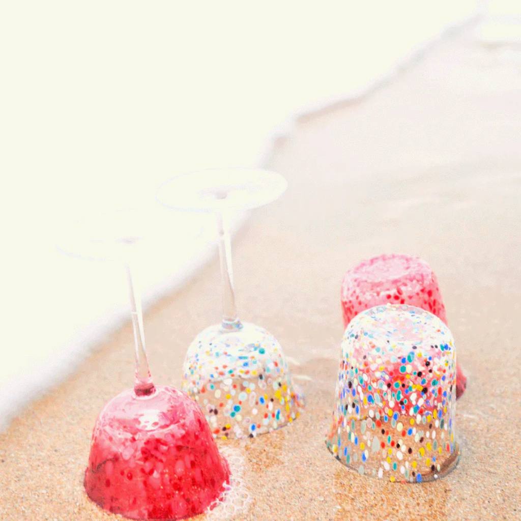 Kip & Co  | Party Speckle Coupe Glass 2P Set