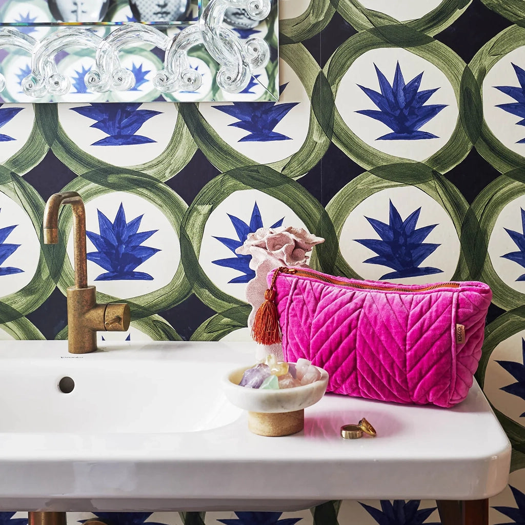 Kip & Co Sweet Talker Velvet Toiletry Bag covehahei.nz