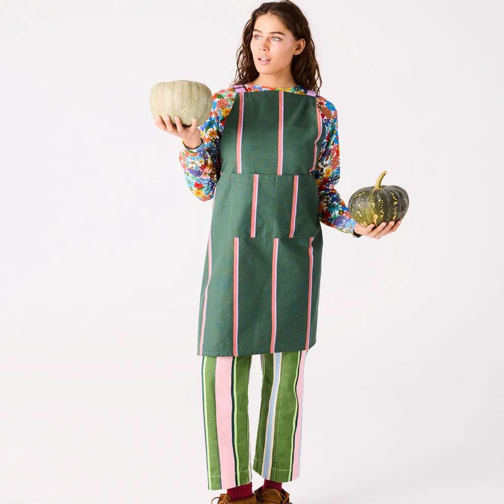 Kip & Co | Wakame Crush Stripe Canvas Apron