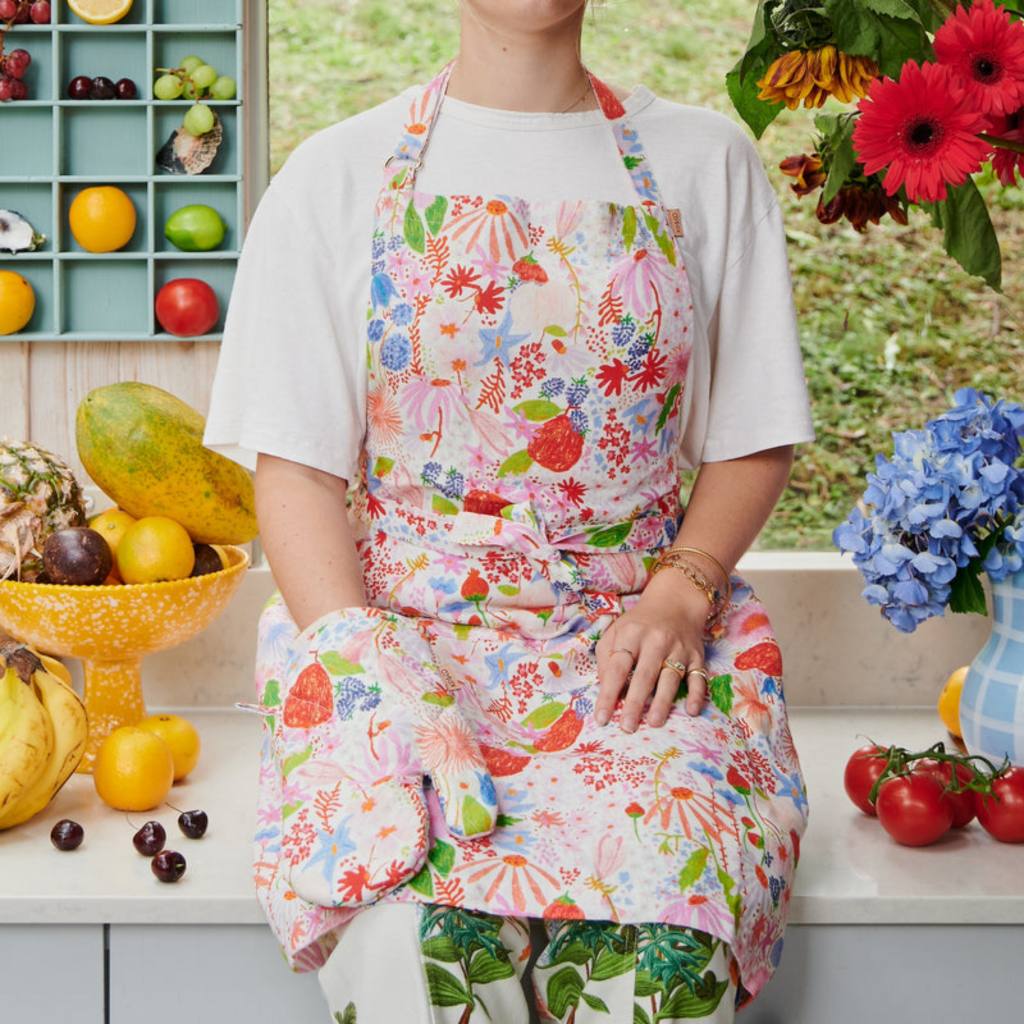 Kip & Co  | Meandering Meadow Linen Apron