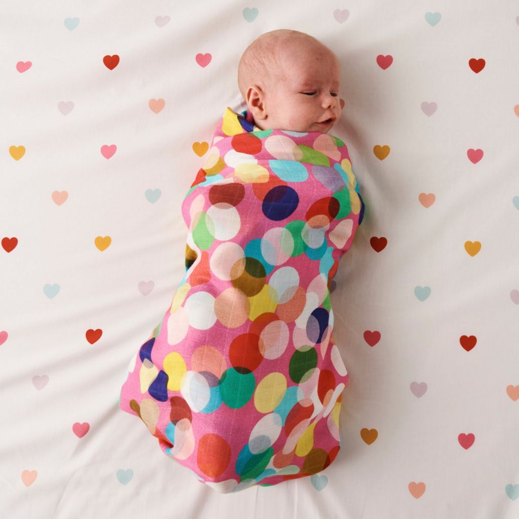 Kip & Co  | Confetti Pink Bamboo Swaddle