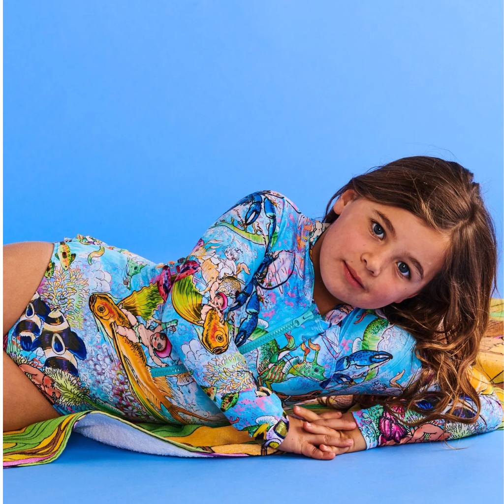 Kip & Co x May Gibbs Waterworld Long Sleeve Bathers