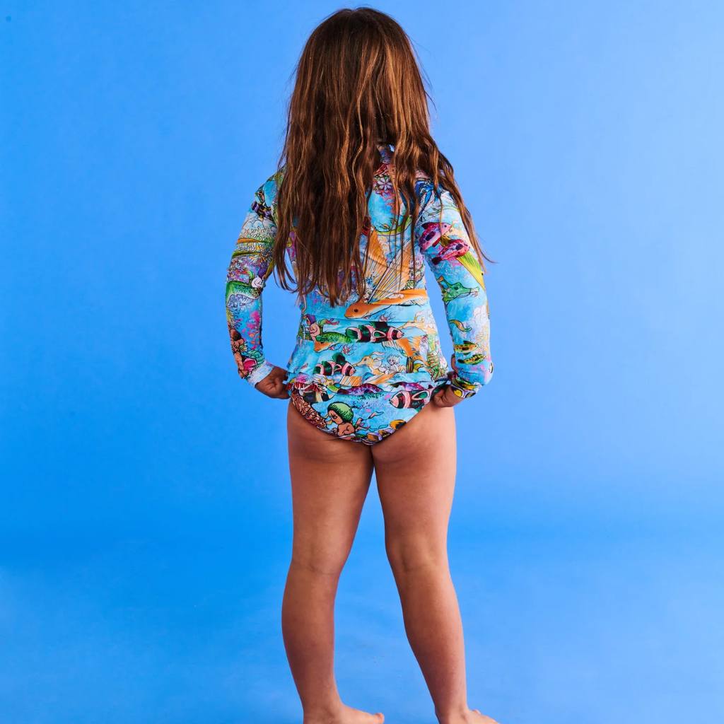 Kip & Co x May Gibbs Waterworld Long Sleeve Bathers