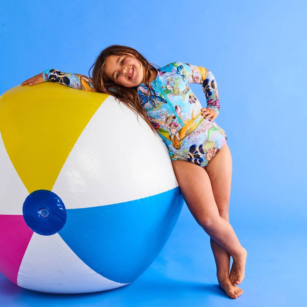Kip & Co x May Gibbs Waterworld Long Sleeve Bathers