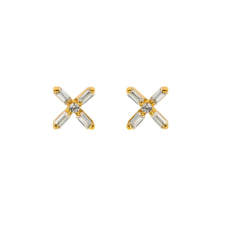 Lindi Kingi - A Dusting of Jewels - Bloom Studs | Gold