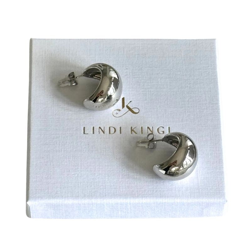 Lindi Kingi - Dew Drop Studs| Silver - Large