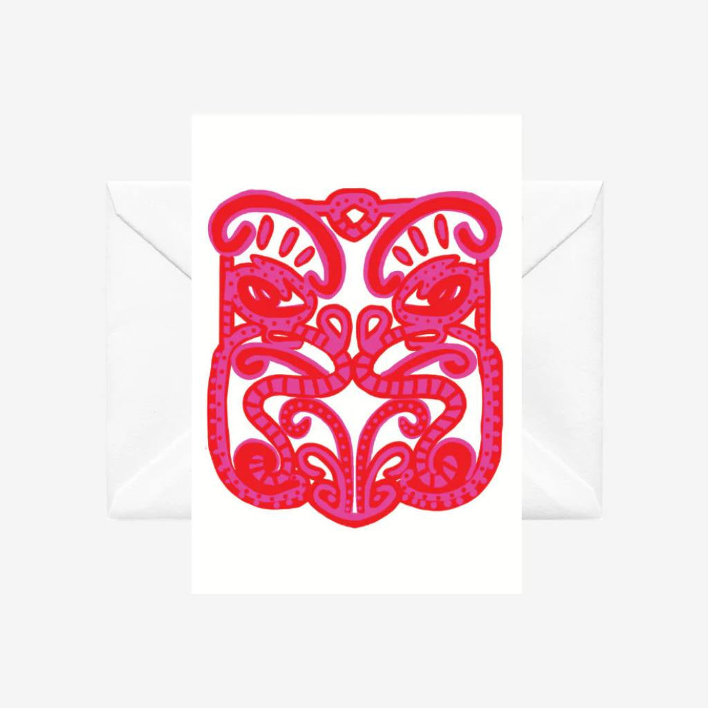 Lissy & Rudi | Pink Red Wheku Card