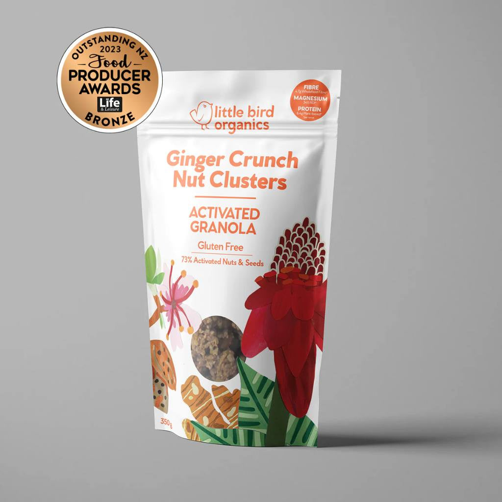 Little Bird Organics | Activated Granola - Ginger Crunch Nut Clusters