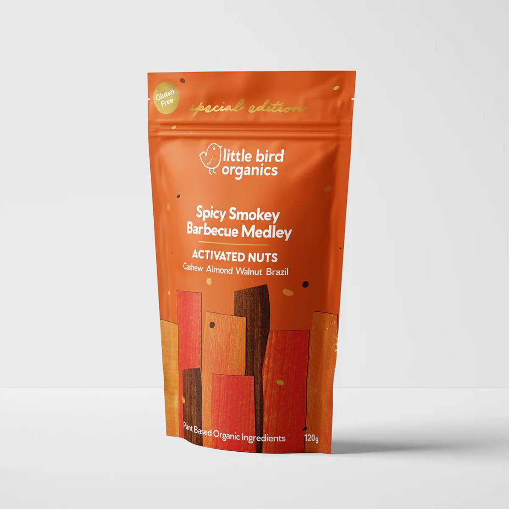 Little Bird Organics | Spicy BBQ Activated Nuts 120g