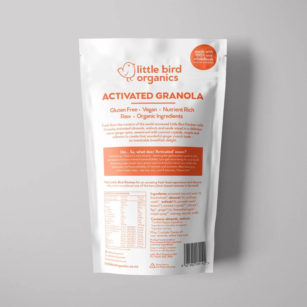 Little Bird Organics | Activated Granola - Ginger Crunch Nut Clusters