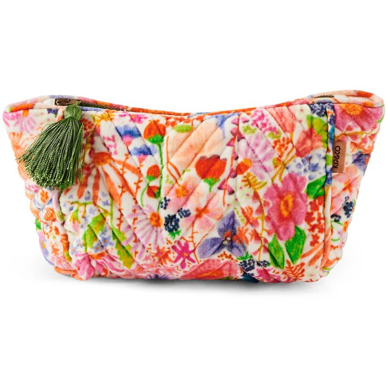 Kip & Co  | Meandering Meadow Velvet Toiletry Bag