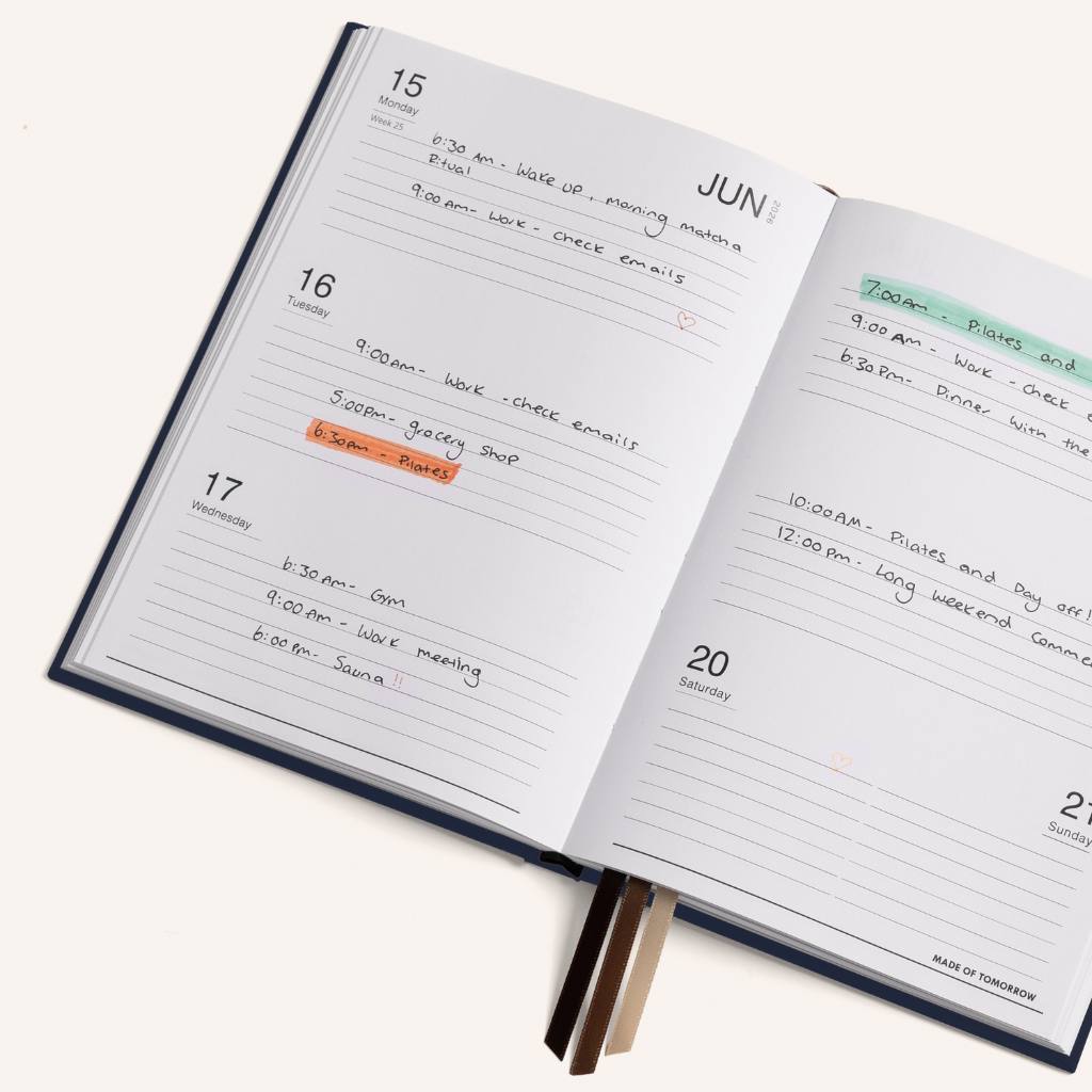 Made of Tomorrow 2026 A5 Weekly Diary - Classic Blueberry