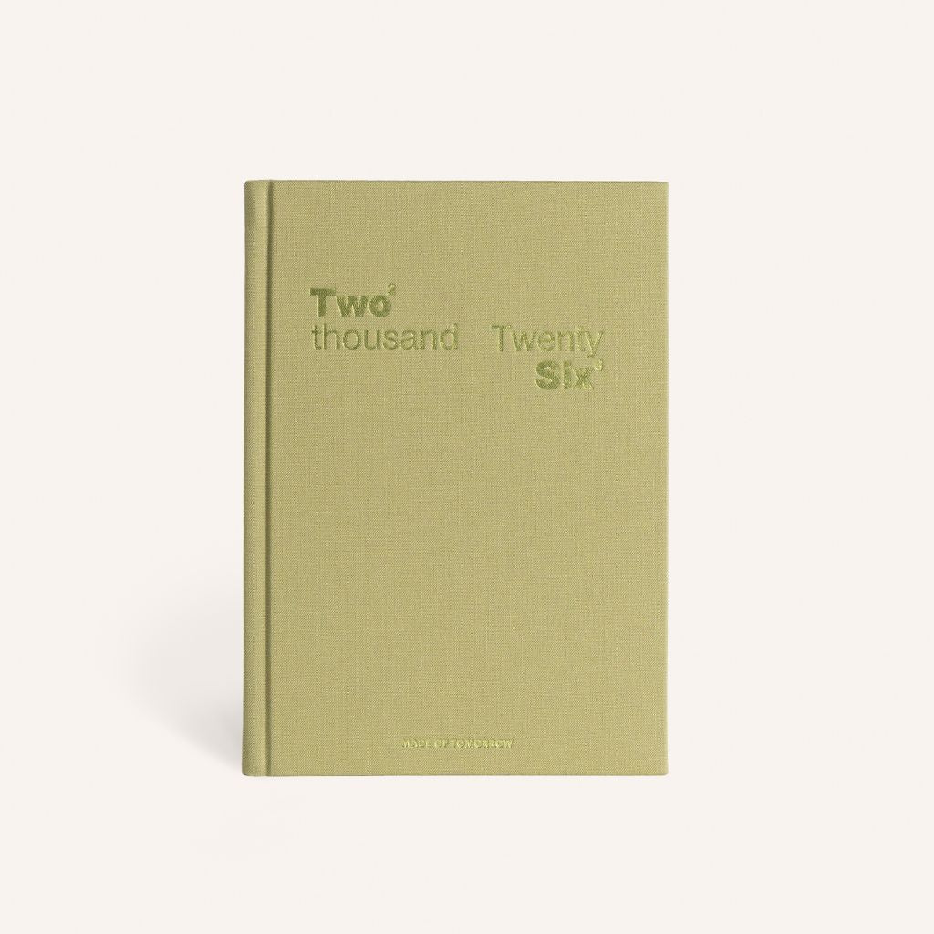 Made of Tomorrow 2026 A5 Weekly Diary - Classic Matcha