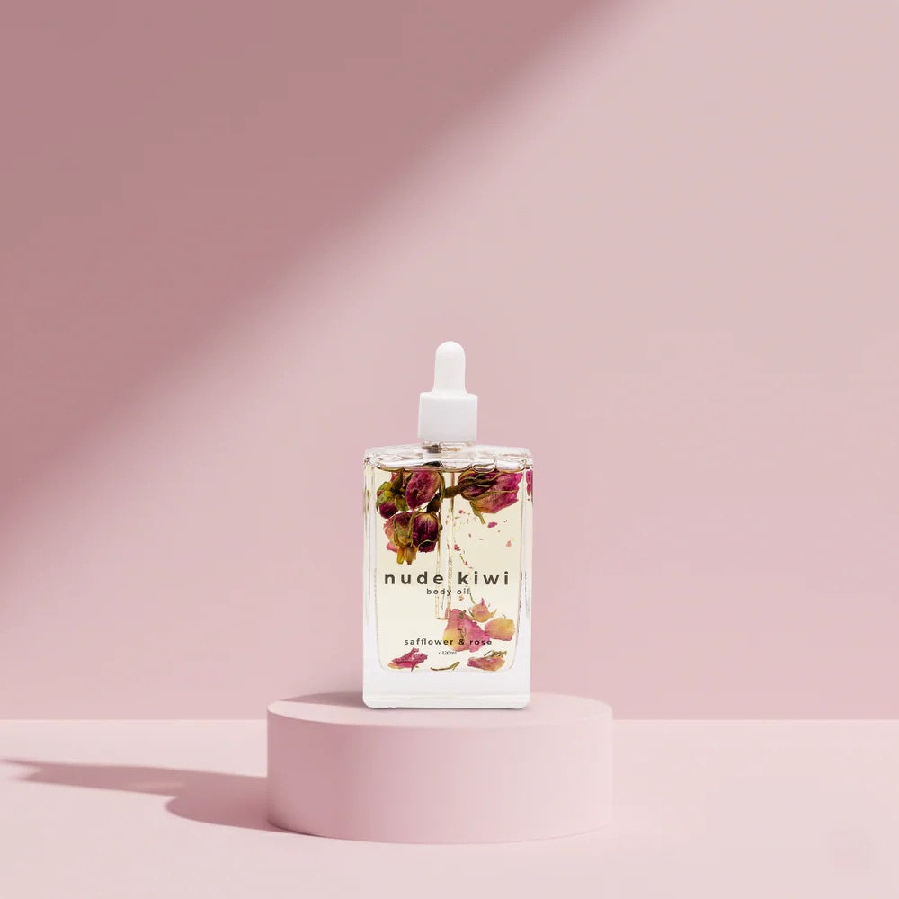 Nude Kiwi | Body Oil Safflower and Rose 120ml