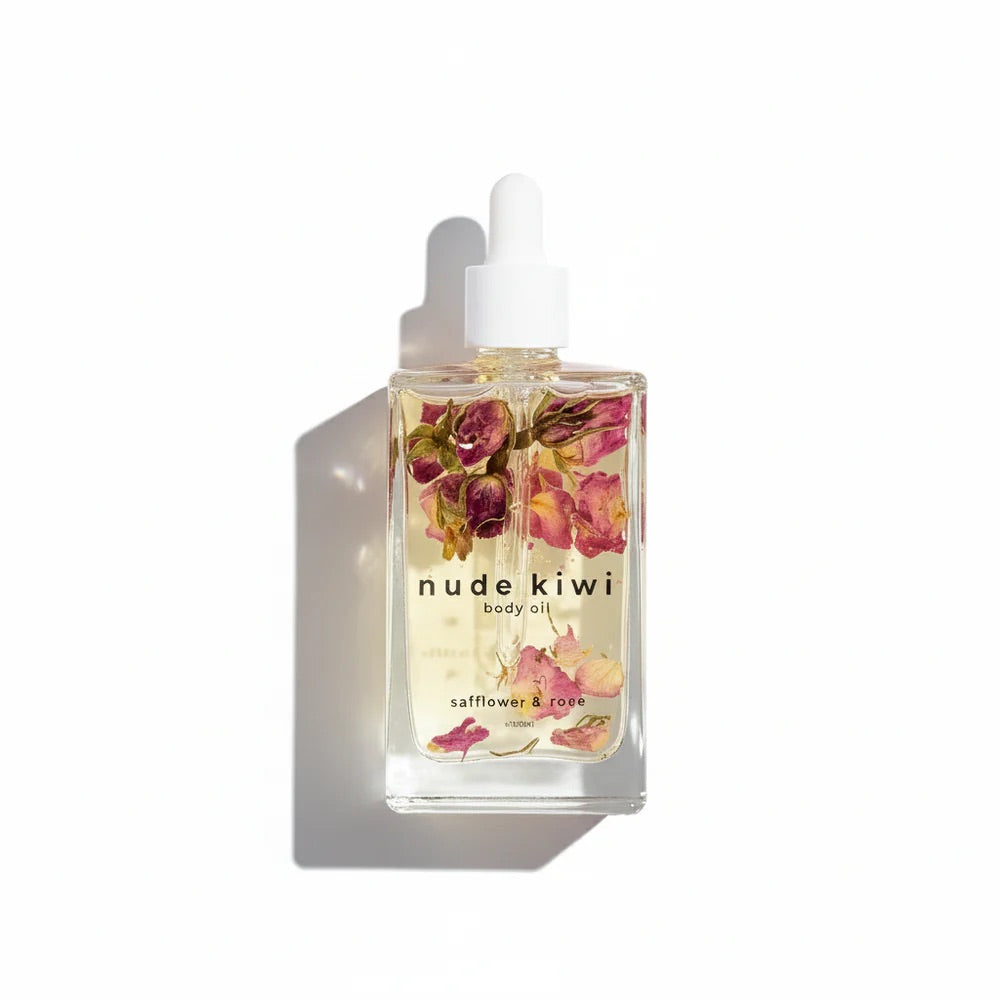 Nude Kiwi | Body Oil Safflower and Rose 120ml