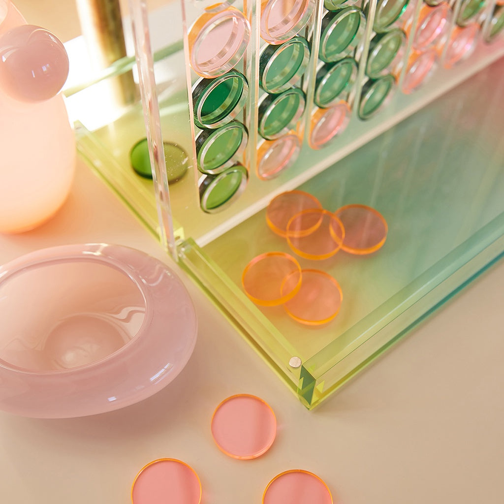 SunnyLife Ombre Lucite 4 In A Row Sherbert