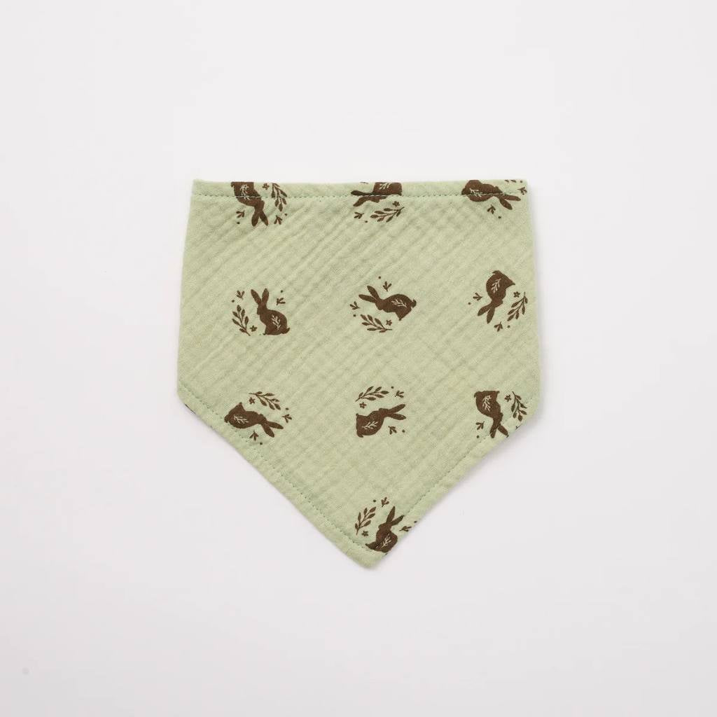Over The Dandelions | Organic Muslin Bib Meadow Print