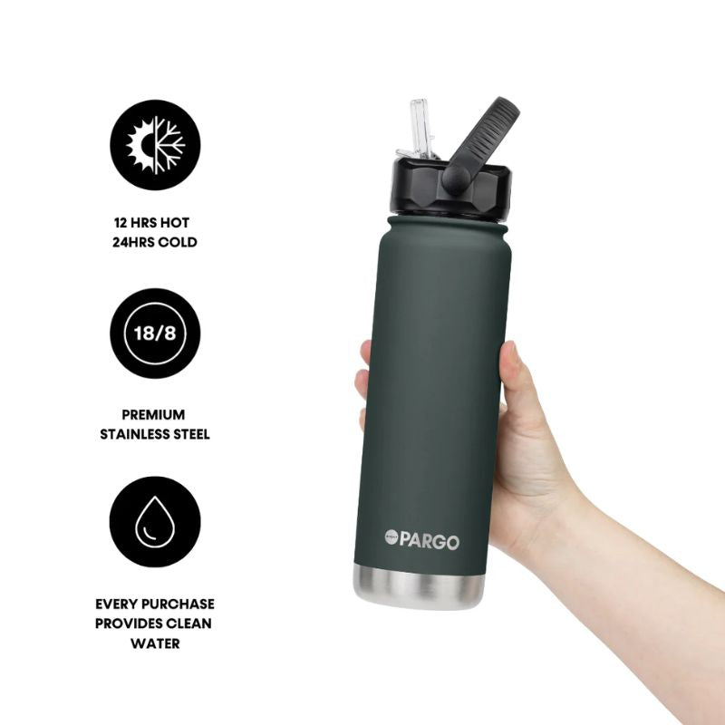 PARGO | 750ml Sports Bottle - BBQ Charcoal