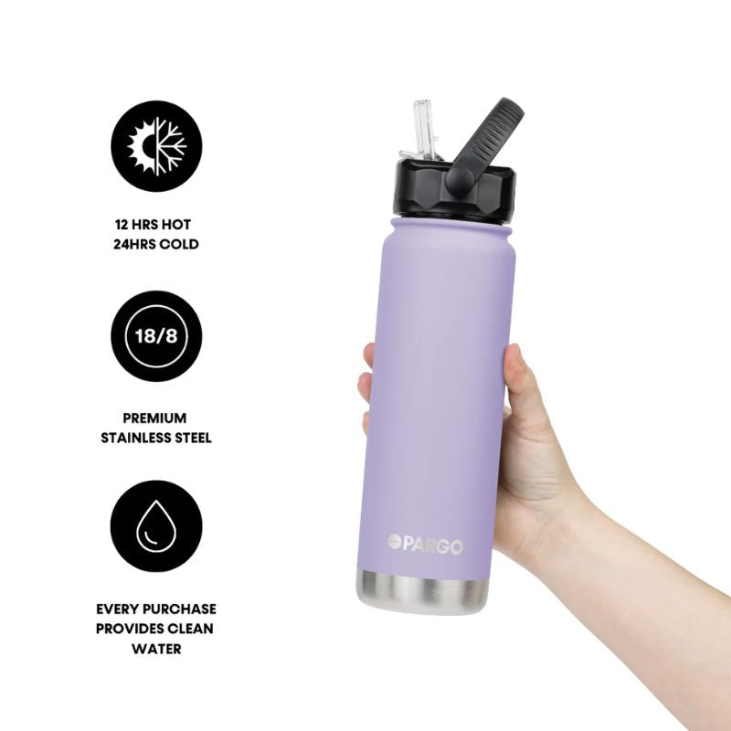 PARGO | 750ml Sports Bottle - LOVE Lilac