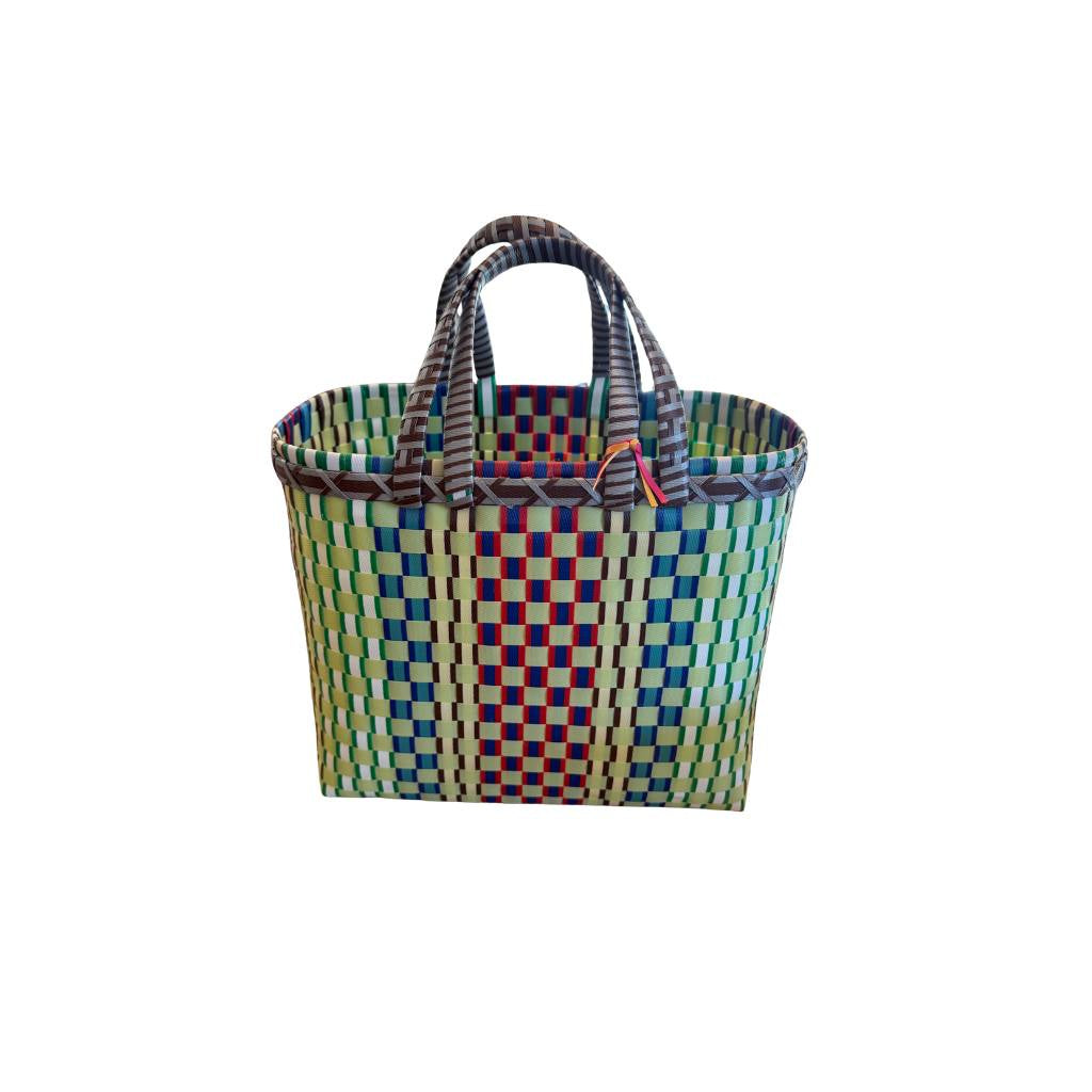 Pāli | Market Basket - Medium - Light Green Multi