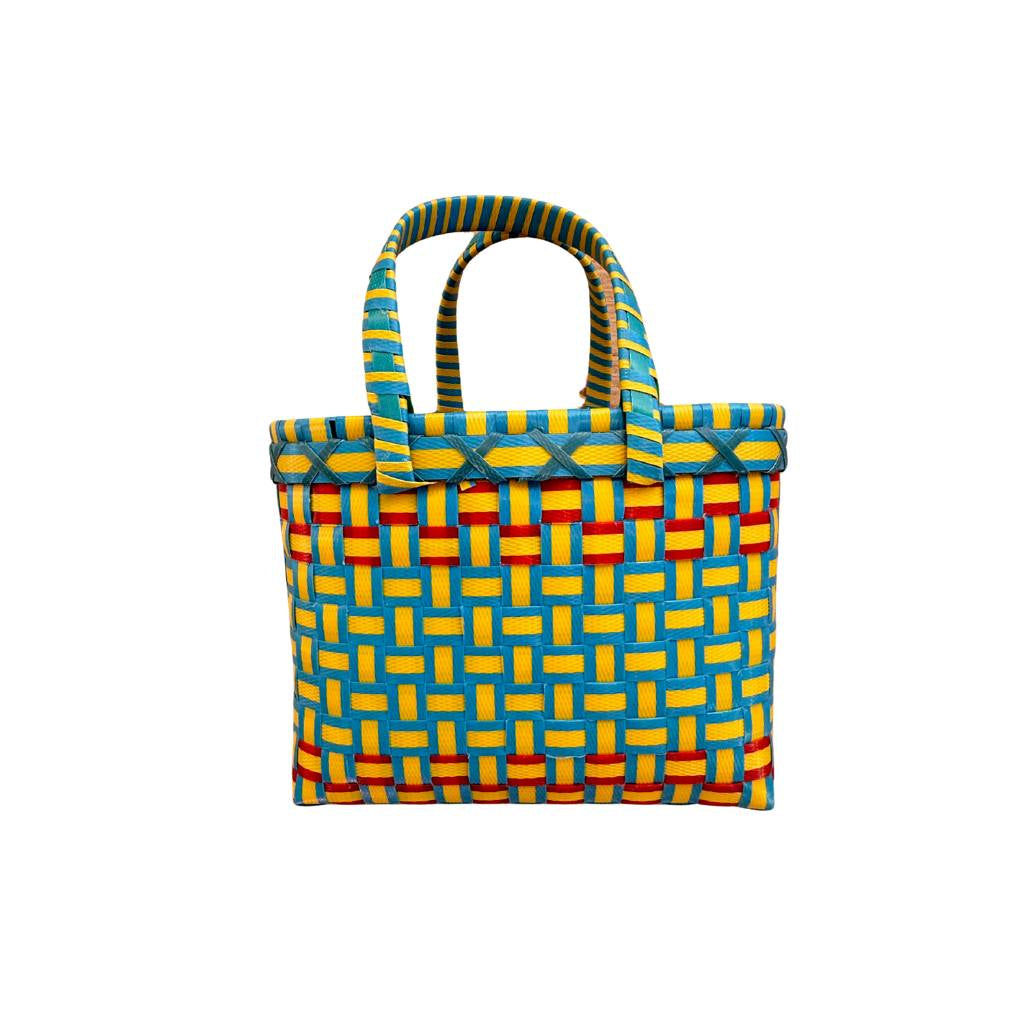 Pāli | Market Basket – X-Mini  - Blue & Yellow