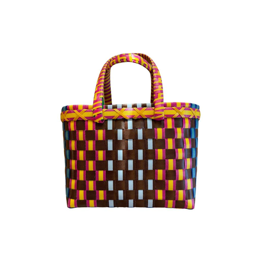 Pāli | Market Basket – X-Mini  - Brown Multi