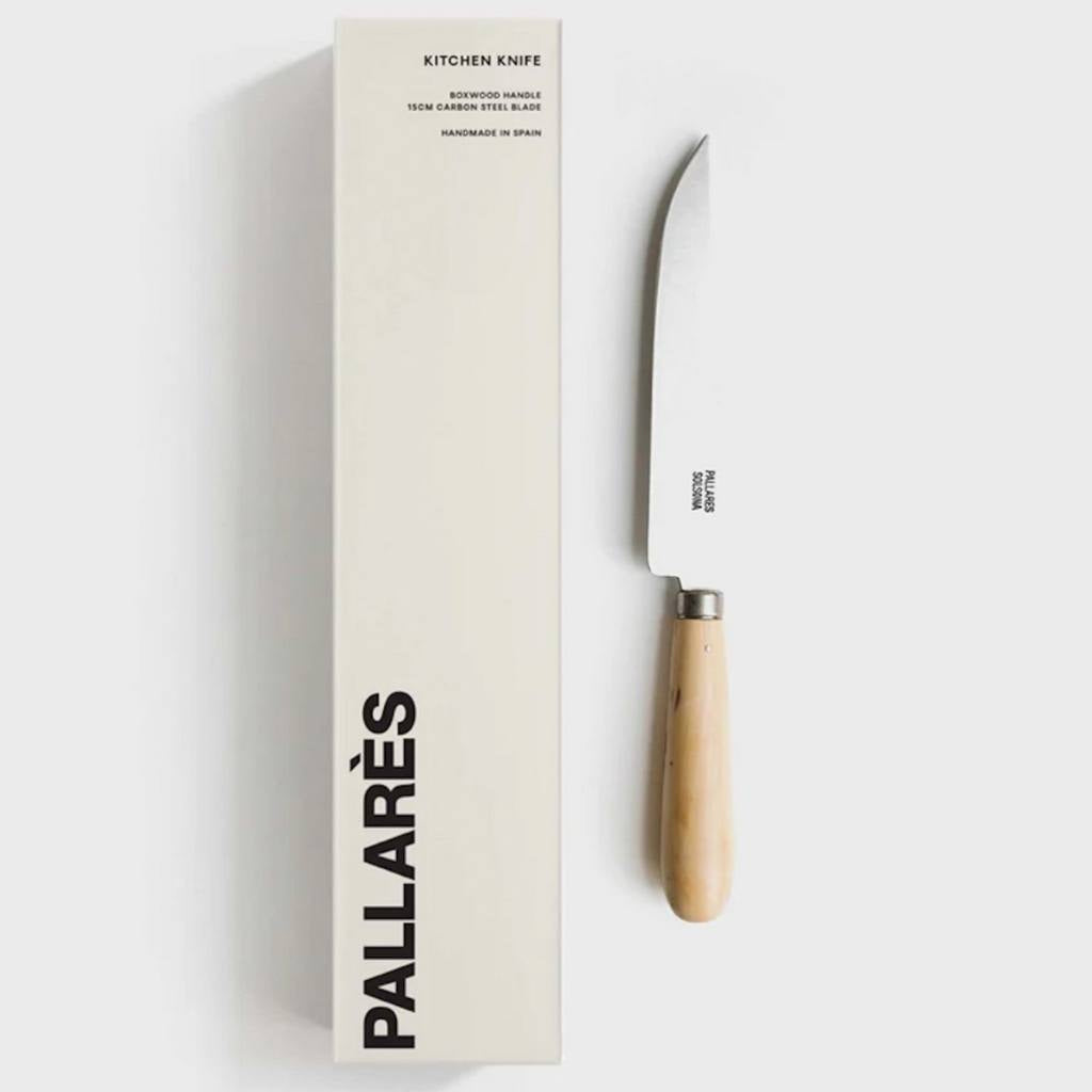 Pallarès Box Wood 15cm Carbon Steel