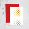 Papier HQ Greeting Cards - My Valentine gold hearts