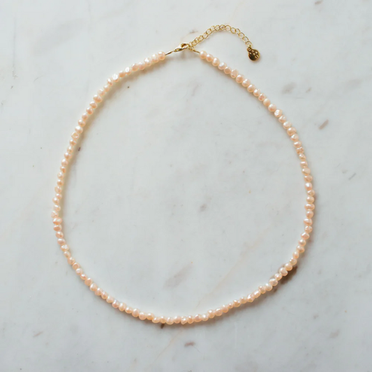 SOPHIE | Peachy in Pearls Necklace